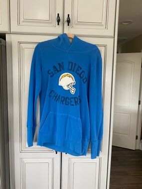 PINK Victoria's Secret Blue NFL Logo Hoodie